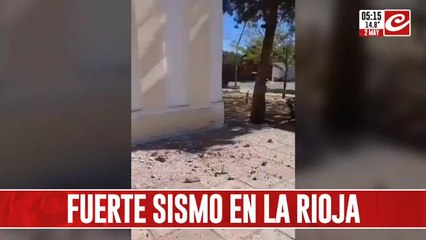 Fuerte sismo causa destrozos en la provincia de La Rioja