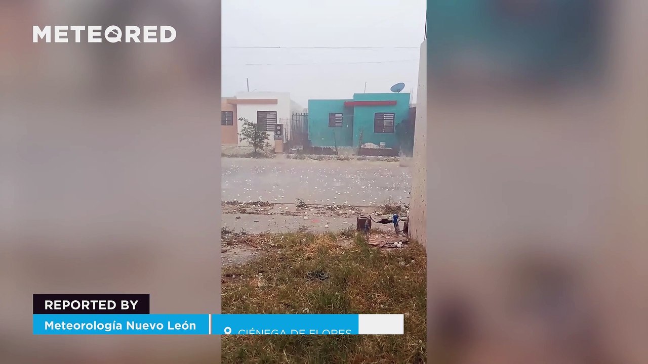 A massive hailstorm wreaks havoc in Ciénega de Flores, Mexico! Some of the rocks were the size of baseballs.