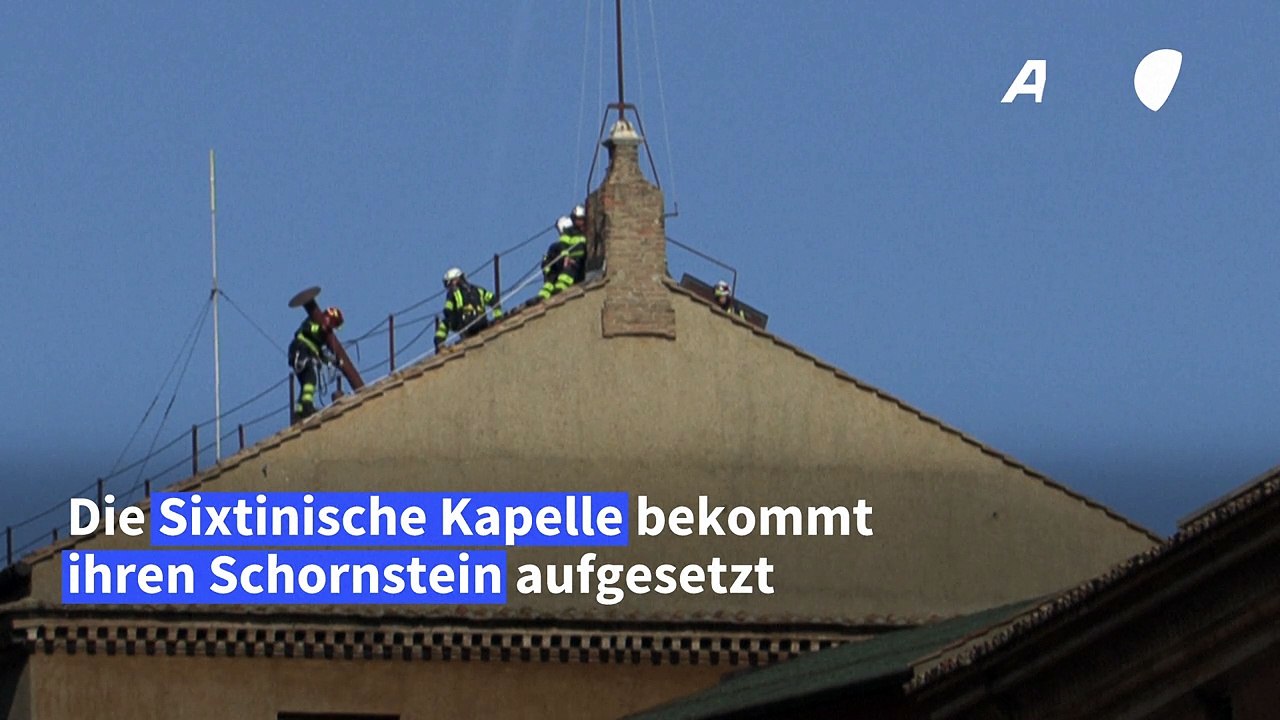 Papst-Wahl: Die Sixtinische Kapelle bekommt ihren Schornstein
