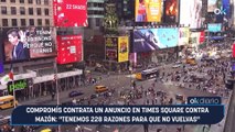Compromís contrata un anuncio en Times Square contra Mazón: 