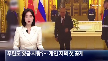 푸틴도 황금 사랑?…개인 저택 첫 공개