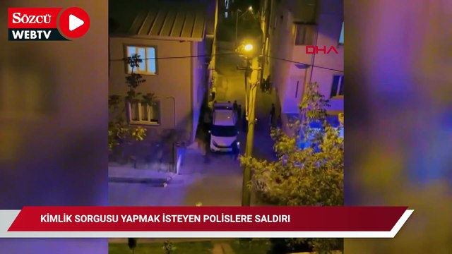 Kimlik sorgusu yapmak isteyen polislere saldırdı