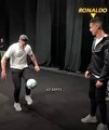Ronaldo  shocked  with his skills