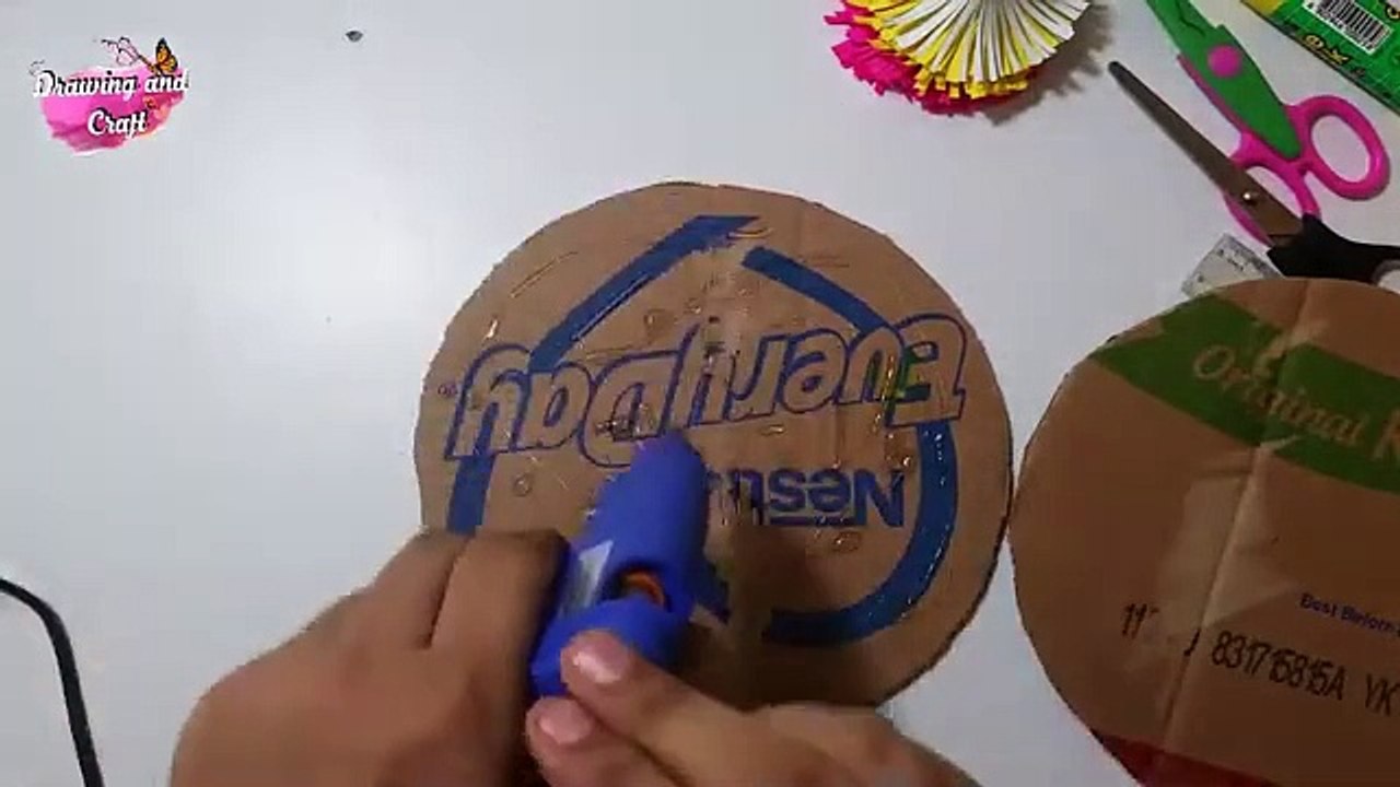 DIY Paper Flower Wall Hanging _ Home Decoration Ideas _ Wall Hanging DIY Craft