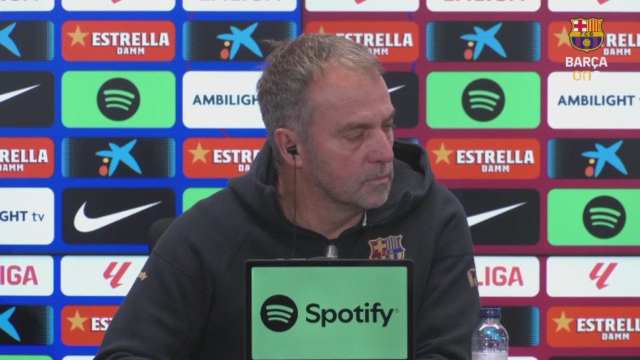 Flick habla de las posibles rotaciones del Barça contra el Valladolid