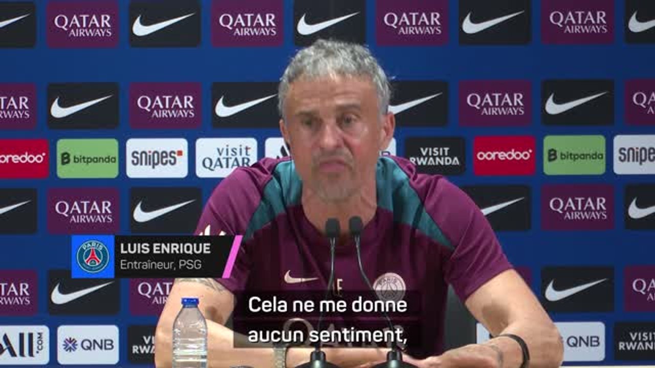 PSG - Luis Enrique : "Les trophées UNFP ? J'ai 0 intérêt pour les récompenses individuelles”
