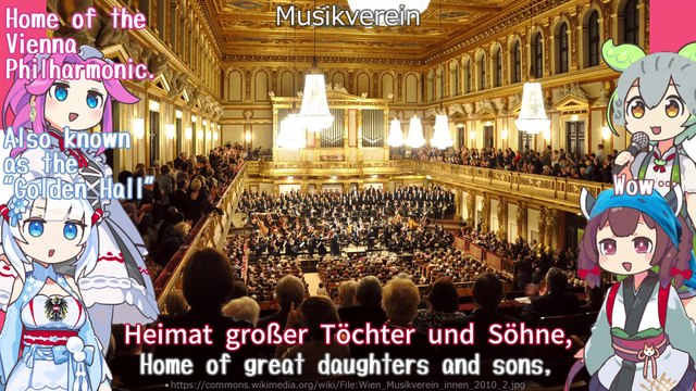 Austria National Anthem Land der Berge, Land am Strome - Land of Mountains, Land by the River German Chorus / English Subtitles