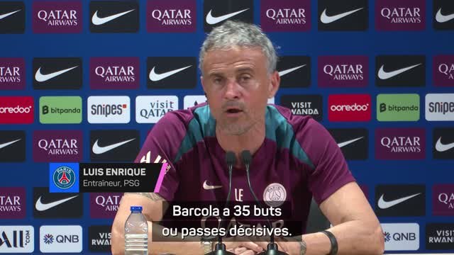 PSG - Luis Enrique : “Barcola est l’un des meilleurs dribbleurs d’Europe”