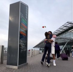 Sandro Tonali Welcomes Fiancée Juliette Pastore at Newcastle Airport ✈️