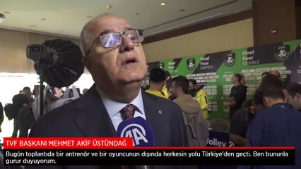 TVF Başkanı Üstündağ: Avrupa'da ve dünyada başarılı olmak isteyen Türkiye'nin suyunu içsin