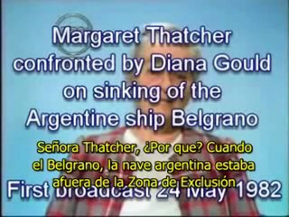 Margaret Thatcher Se Enoja Al Ser Cuestionada Por El hundimiento Del Crucero A.R.A. GENERAL BELGRANO