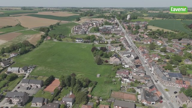 Le Brabant wallon vu du ciel : Projet de la Maladrerie : plus de 200 nouveaux logements à Jodoigne