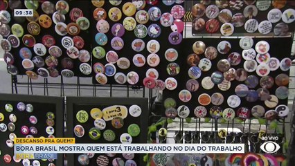 Dia do trabalho: artesanato ocupa a Avenida Paulista, em SP