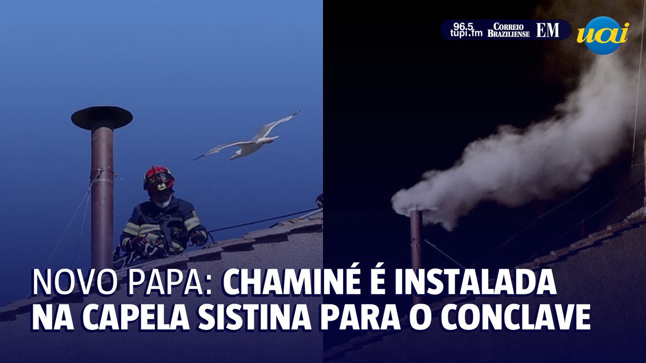 Chaminé é instalada na Capela Sistina para o conclave