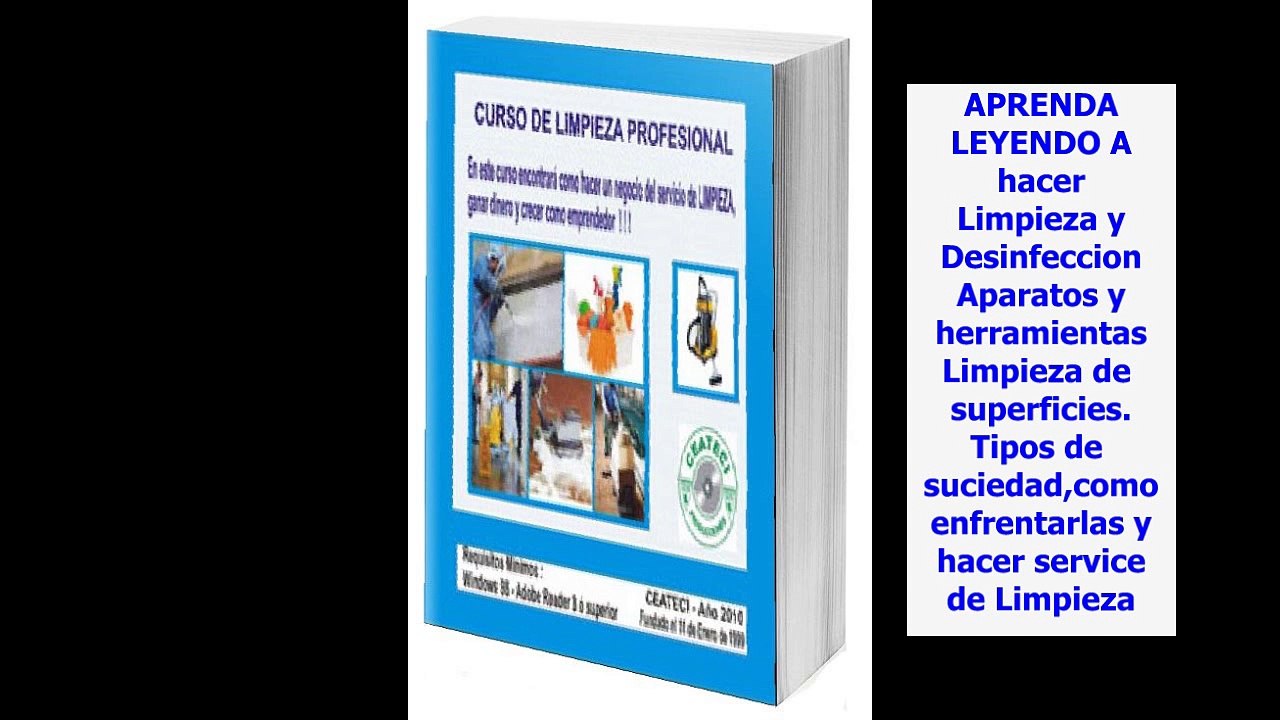 Libro digital "Curso de Limpieza Profesional" de CEATECI