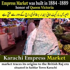 Karachi Empress Market building with beautiful architecture, around 100