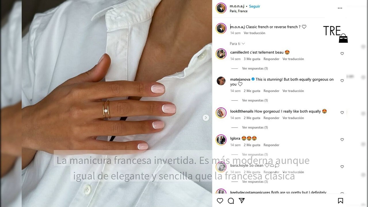 Las tres manicuras más elegantes para lucir con una camisa blanca, la prenda más sobria y estilosa