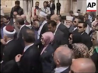 Erdogan visita a mesquita de Al-Aqsa no Monte do Templo