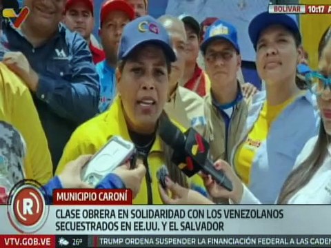 Bolivar I Clase trabajadora del mcpio. Caroní se concentra en solidaridad de los secuestrados