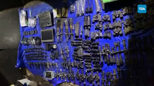 Irak'ın kuzeyinde Pençe-Kilit operasyonu bölgesinde tespit edilen mağarada çok silah, mühimmat ve yaşam malzemesi ele geçirildi