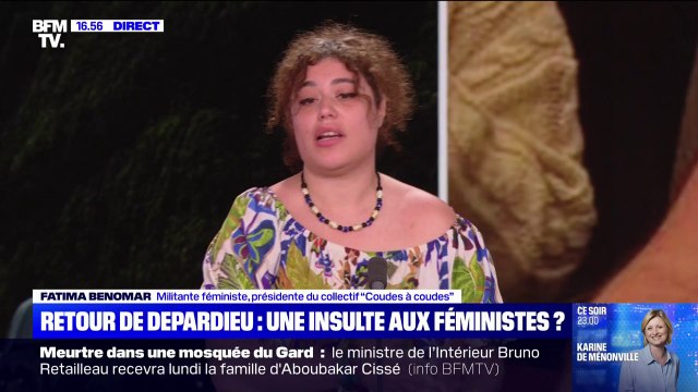Retour de Gérard Depardieu au cinéma: C'est une démonstration d'impunité , réagit Fatima Benomar, militante féministe et présidente du collectif Coudes à coudes
