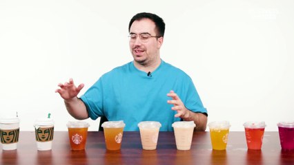 A Brit and an American try each other's Starbucks