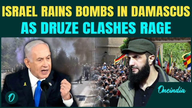 Israel Bombs Jolani’s Power Base in Syria; Airstrikes Shake Capital Amid Boiling Druze Violence