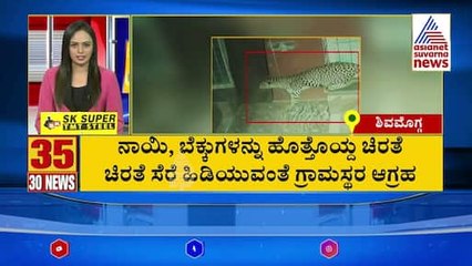 ನಾಯಿ, ಬೆಕ್ಕುಗಳನ್ನು ಹೊತ್ತೊಯ್ದ ಚಿರತೆ | Suvarna 30 News | Kannada News | Suvarna News