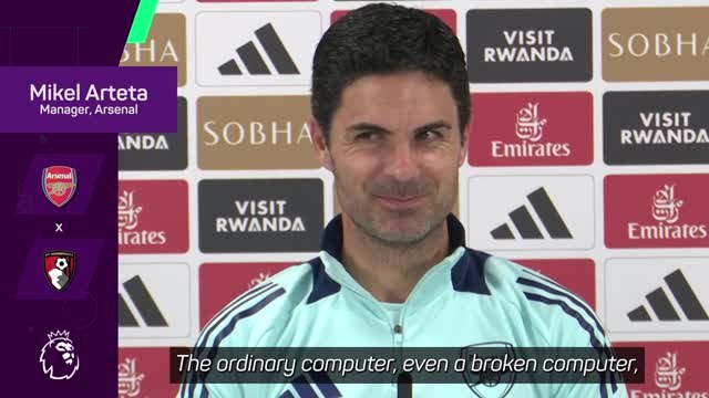 'You love the supercomputer' - Arteta determined to secure Champions League qualification