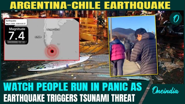Argentina-Chile Earthquake: Tsunami Threat After 7.4 Magnitude Quake, People Rush to Higher Ground