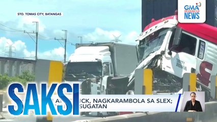 Van at 2 truck, nagkarambola sa SLEX; pahinante, sugatan | Saksi