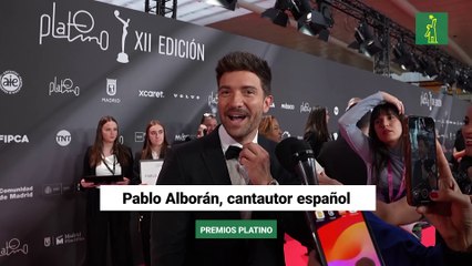 Pablo Alborán en los Premios Platino