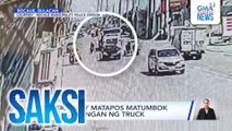 Rider, patay matapos matumbok at magulungan ng truck | Saksi