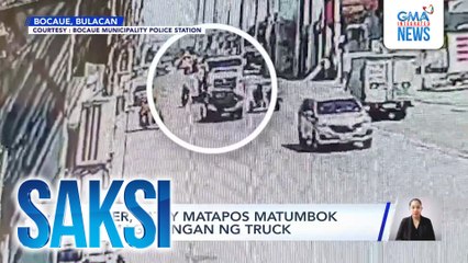 Rider, patay matapos matumbok at magulungan ng truck | Saksi