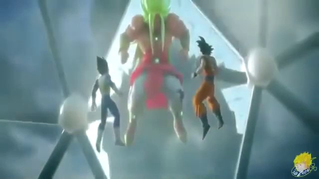 Dragon Ball Z 4D Real Goku SSBLUE e Vegeta Vs Broly SSJLendário Deus Trailer