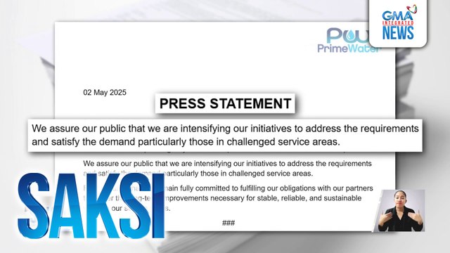 Imbestigasyon vs. PrimeWater, sinimulan ng LWUA; 20-30 reklamo ang natatanggap araw-araw | Saksi