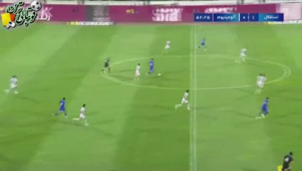 گل دوم بازی استقلال و آلومینیوم