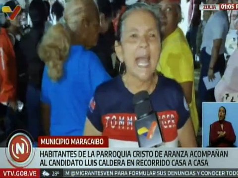 En recorrido casa a casa, zulianos de la pquia. Cristo de Aranza respaldan candidatura de Luis Caldera