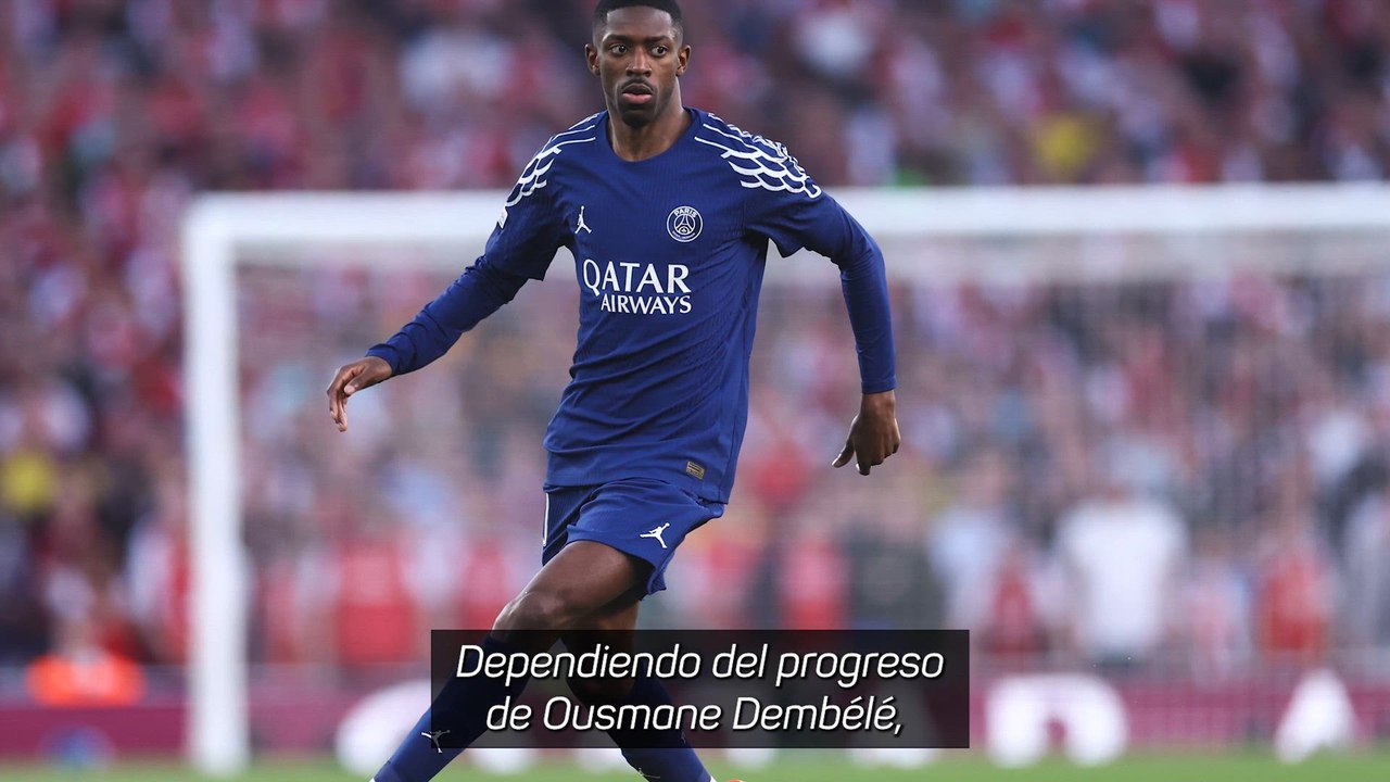 Luis Enrique descarta a Dembele para Estrasburgo, pero mantiene la duda para la Champions el miércoles: "Mañana no va a jugar, eso es seguro"