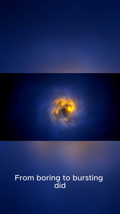From boring to bursting did Giant black hole awake