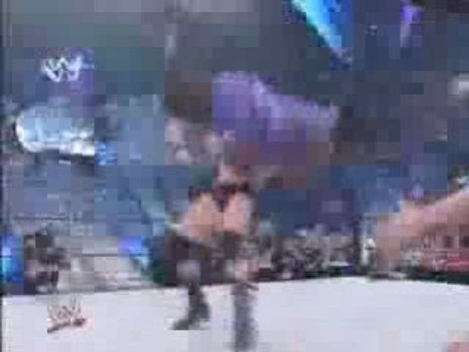 Brock Lesnar F5 on Mark henry