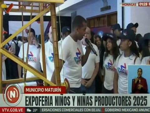Monagas | Estudiantes disfrutan de las bondades de la Expoferia Niños y Niñas Productores 2025