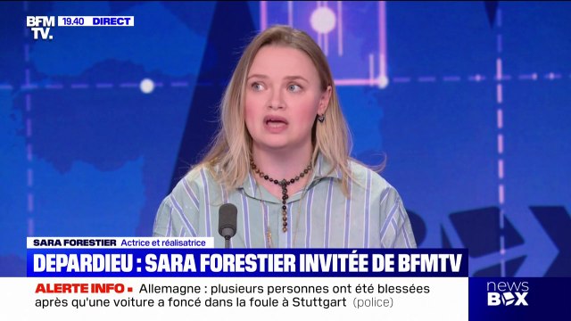 Retour de Gérard Depardieu: Quand vous tournez avec un homme qui a eu assez d'accusations d'agressions sexuelles, une mise en examen pour viol, c'est un facteur de risque , réagit Sara Forestier