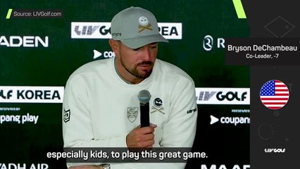 'It's my duty to grow the game of golf' - DeChambeau