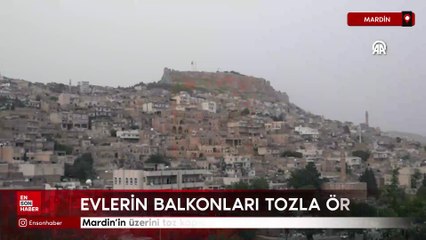Mardin'in üzerini toz kapladı