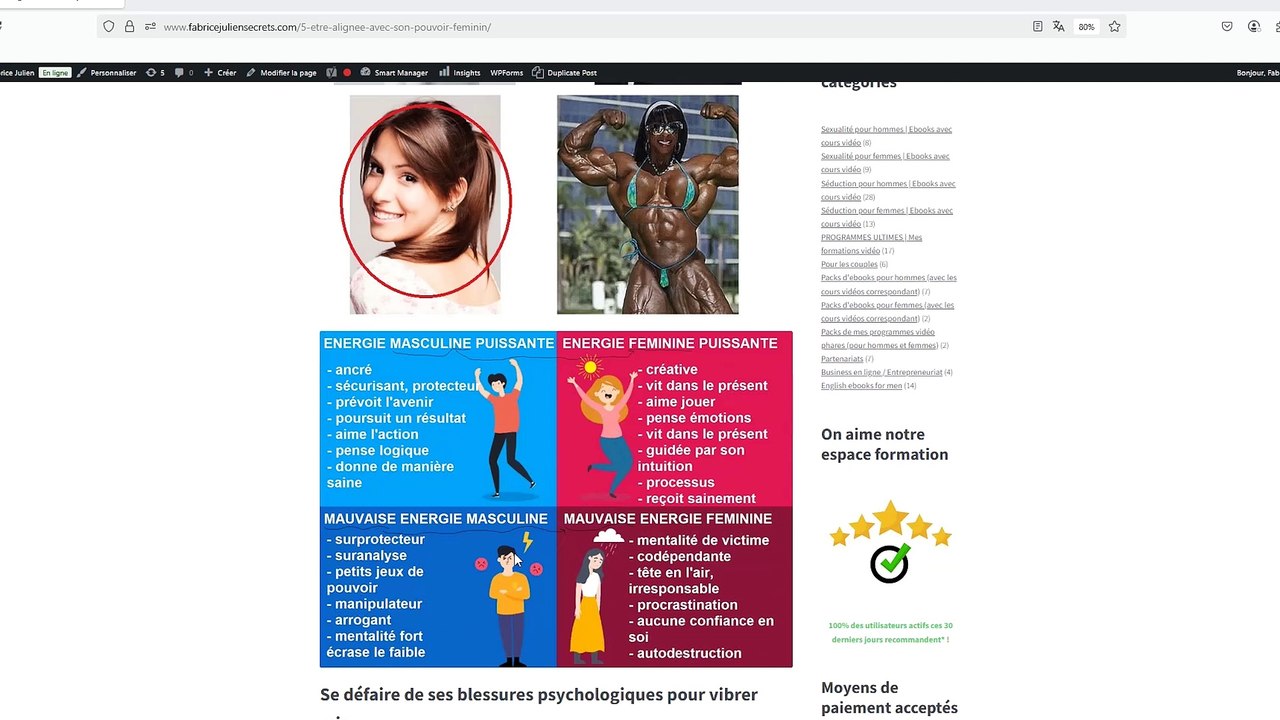 Présentation Académie de la séduction + PACK SEDUCTION EXTRA