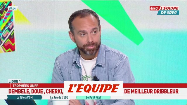 Cherki, Dembélé et Doué nommés pour le trophée de meilleur dribbleur - Foot - Ligue 1