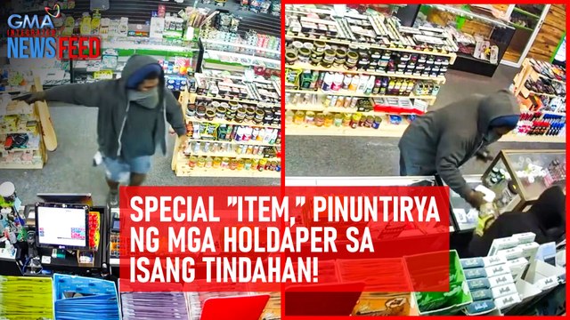 Special ”item,” pinuntirya ng mga holdaper sa isang tindahan! | GMA Integrated Newsfeed