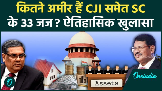 CJI Sanjiv Khanna समेत Supreme Court के 33 Judges की संपत्ति का खुलासा | Judges Property | वनइंडिया