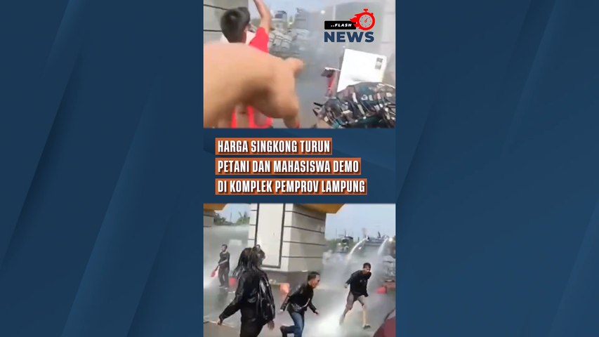 Harga Singkong Turun, Petani dan Mahasiswa Demo di Komplek Pemprov Lampung